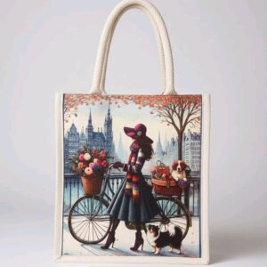 Autumn Stroll Canvas Tote