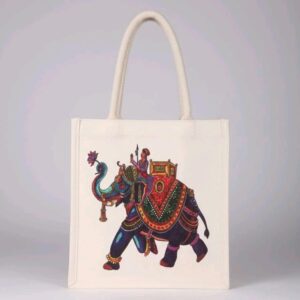 The Royal Elephant Canvas Tote